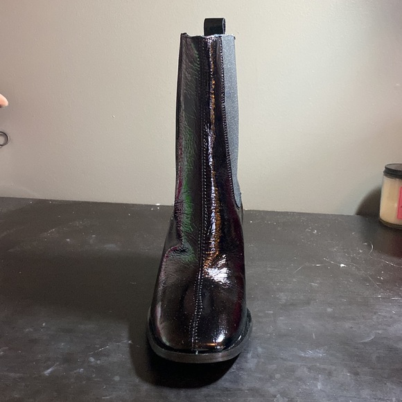 L’Intervalle Black Patent Midi Boots - Picture 3 of 7
